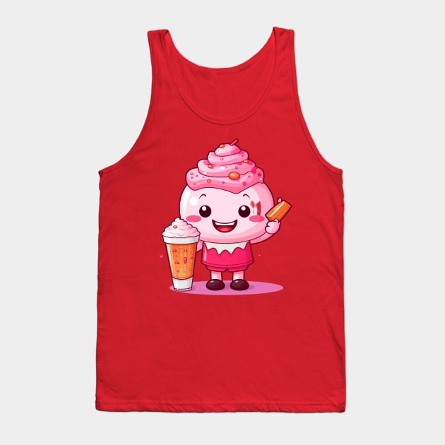 kawaii Ice cream  T-Shirt cute Candy food gilrl Tank Top by nonagobich